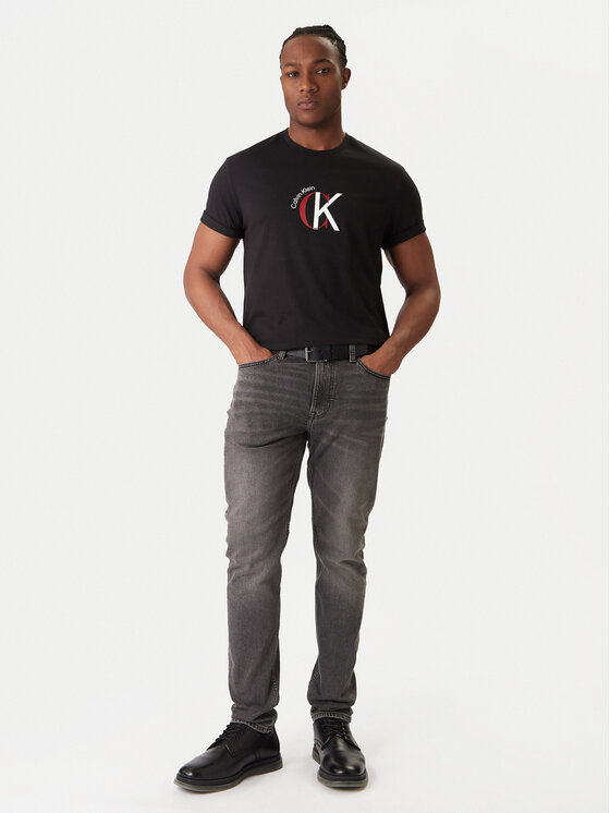Calvin Klein Jeans Calvin Klein Jeans Camiseta 2Tone Graphic LV14RE829G Negro Regular Fit