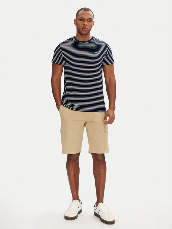 Tommy Jeans Tommy Jeans Majica DM0DM20377 Mornarsko modra Slim Fit