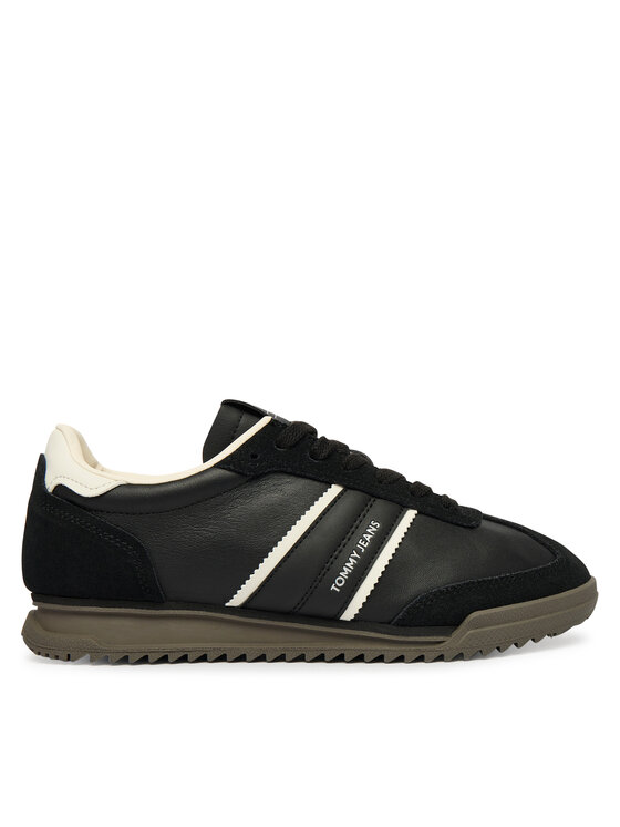Tommy Jeans Сникърси Tommy Jeans Tjw Low Profile Runner Lthr Mix EN0EN03001 Черен