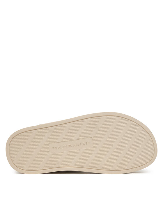 Tommy Hilfiger Sandali Tommy Hilfiger Leather Sporty Platform Sandal FW0FW09119 Beige