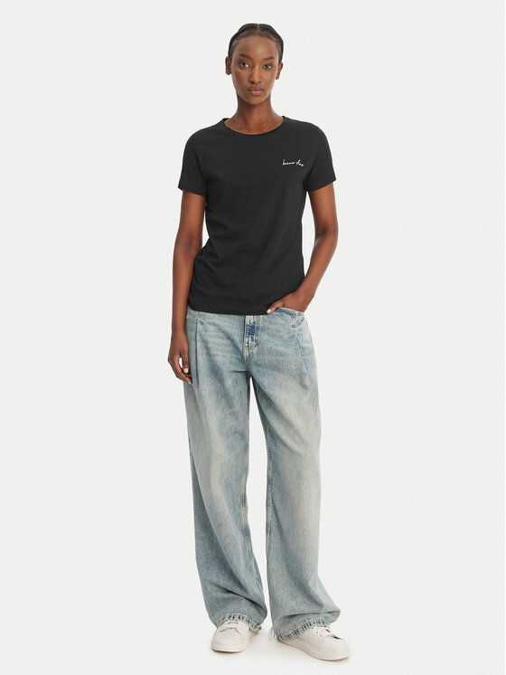 BOSS BOSS Camiseta C_Elove_4 50559077 Negro Slim Fit