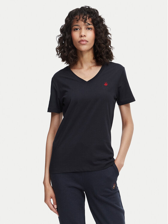 Beverly Hills Polo Club Beverly Hills Polo Club Camiseta P-SS26W-TS516518 Azul marino Regular Fit