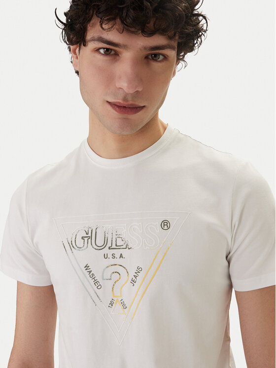 Guess Guess Camiseta M6GI11 K2992 Blanco Slim Fit
