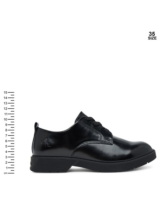 Calvin Klein Oxfordice Calvin Klein Low Cut Lace-Up Shoe V3X4-83182-1453 D Crna