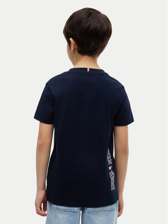 Tommy Hilfiger Tommy Hilfiger Camiseta Team Tommy Graphic KB0KB10591 Azul marino Regular Fit