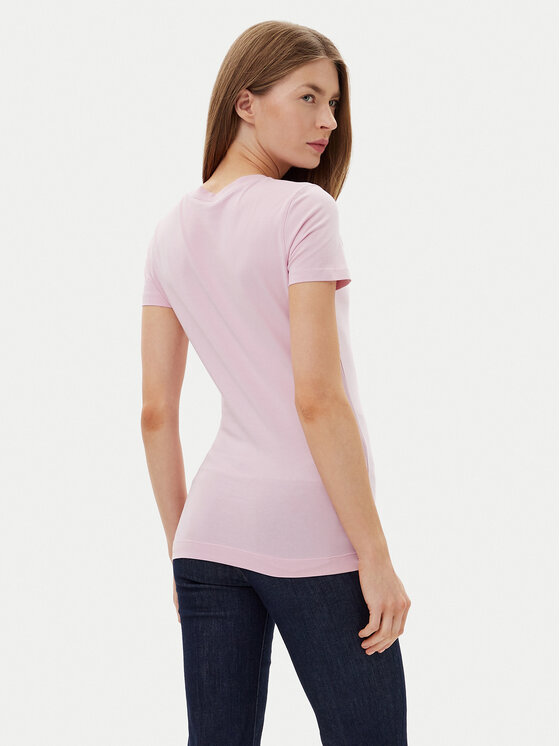 Guess Guess Футболка W5GI17 J1314 Рожевий Slim Fit