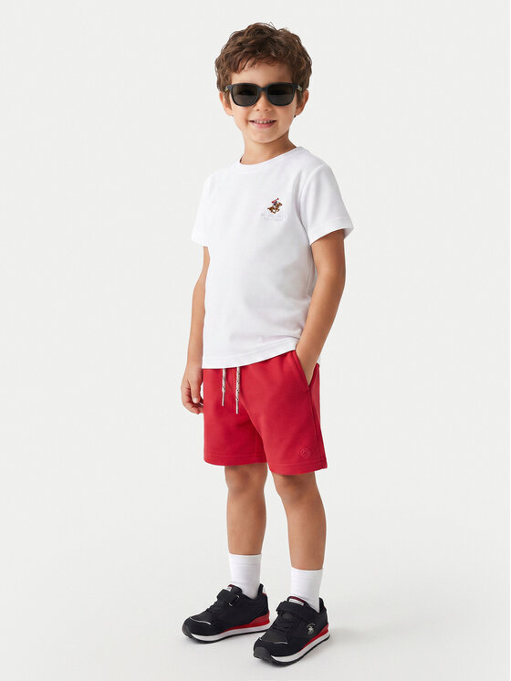 Beverly Hills Polo Club Beverly Hills Polo Club Camiseta P-SS26B-TS0131 Blanco Regular Fit