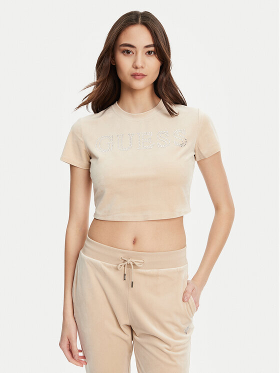Guess Guess Футболка V3BI01 K0232 Бежевий Regular Fit