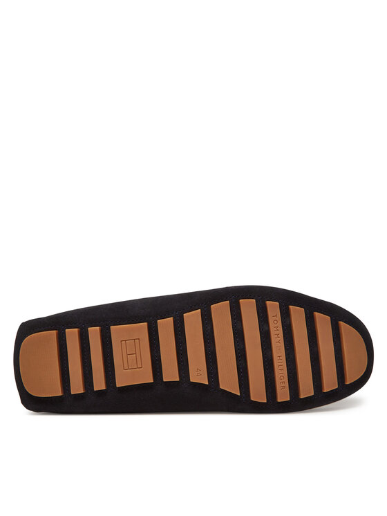Tommy Hilfiger Mokasīni Tommy Hilfiger Hilfiger Folded Suede Driver FM0FM05385 Tumši zils