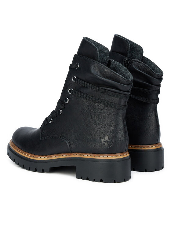 Rieker Botines planos Rieker 72621-00 Negro