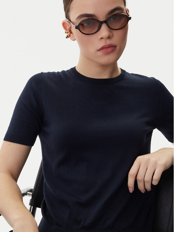 Weekend Max Mara Weekend Max Mara Camiseta Gabarra 2615361081 Azul marino Slim Fit