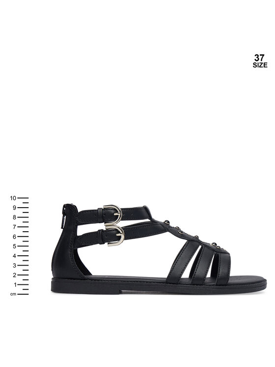 Geox Σανδάλια Geox Jr Sandal Karly J6535D 000BC C9258 D Μαύρο