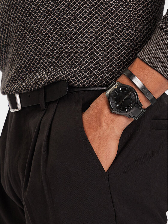 Armani Exchange Hodinky Armani Exchange Hampton AX7101 Čierna