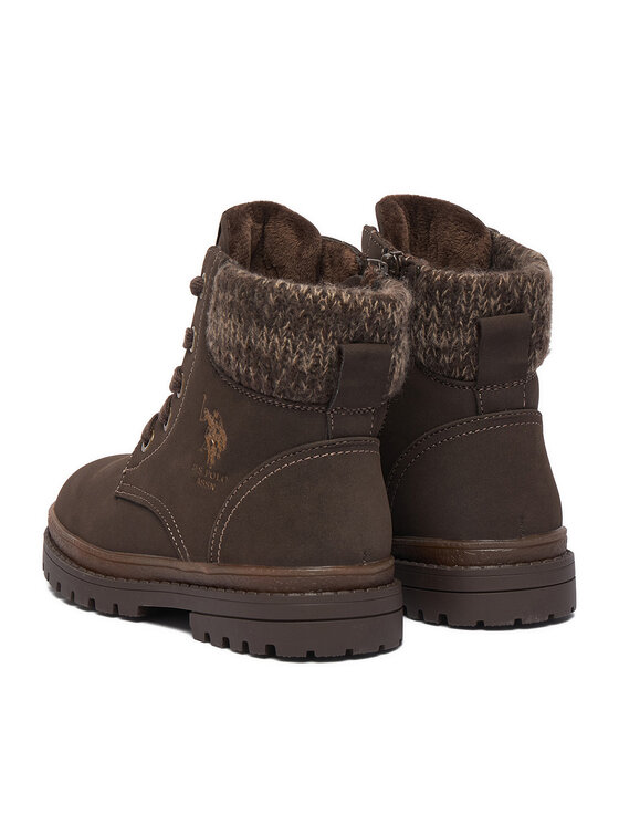 U.S. Polo Assn. Auliniai batai U.S. Polo Assn. EO-VLAD001K/GYT1-BRW Tamsiai ruda