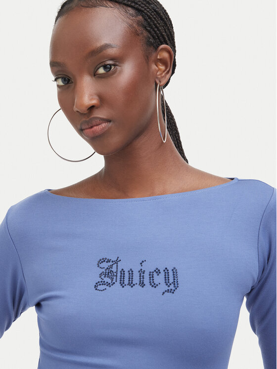 Juicy Couture Juicy Couture Μπλουζάκι JCWCT226329 Μπλε Slim Fit