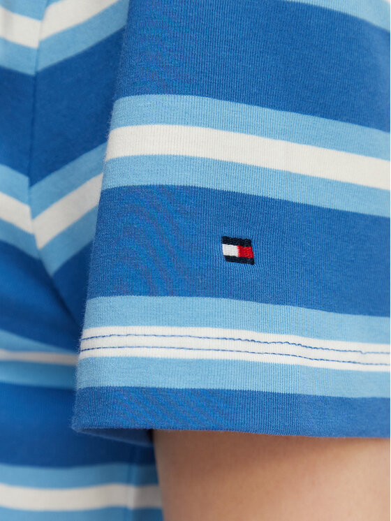Tommy Hilfiger Tommy Hilfiger Camiseta Logo Embroidery WW0WW48699 Azul Regular Fit