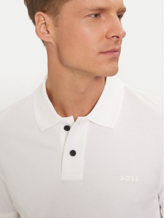 BOSS Boss Поло Prime 50507813 Білий Regular Fit