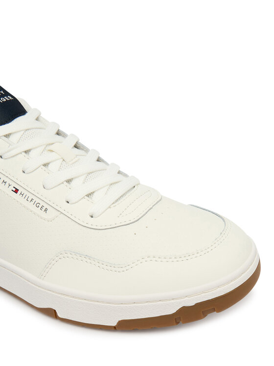 Tommy Hilfiger Sneakers Tommy Hilfiger Th Basket Core Lite Lth FM0FM05713 Alb