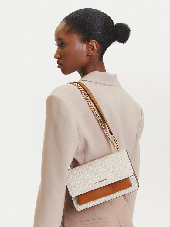 Geantă MICHAEL Michael Kors Claire 30R5GC7L3B Écru | Epantofi.ro