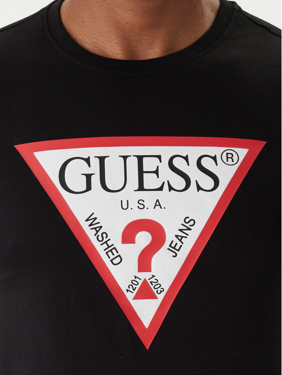 Guess Guess Футболка M2YI71 I3Z14 Чорний Slim Fit