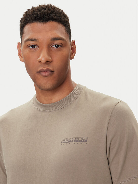 Napapijri Napapijri Camiseta S-Back Graphic NP0A88SU Beis Regular Fit