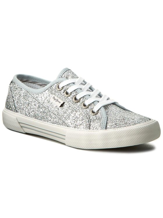 Pepe Jeans Tenisenes Pepe Jeans Aberlady Flash PLS30498 Sudraba