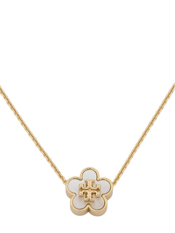 Tory Burch Намисто Tory Burch Kira Flower 158996 Золотий