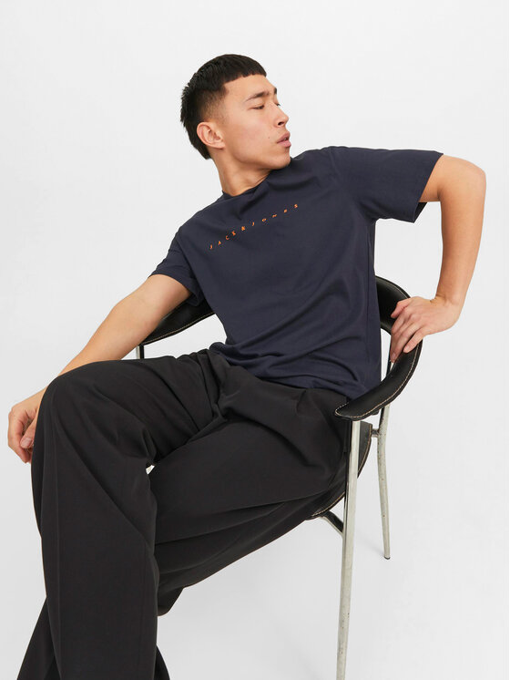 Jack & Jones Jack & Jones Majica Star 12234746 Mornarsko modra Relaxed Fit