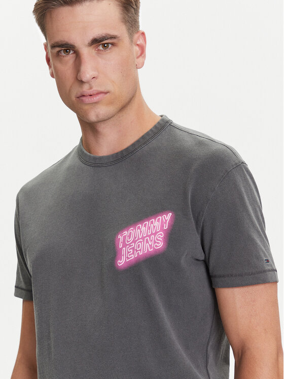 Tommy Jeans Tommy Jeans T-Shirt Novelty DM0DM21829 Γκρι Regular Fit
