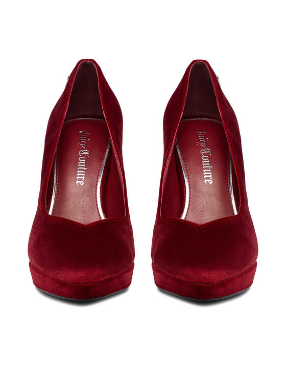 Juicy Couture Štikle Juicy Couture EO-C5168-1 Tamnocrvena