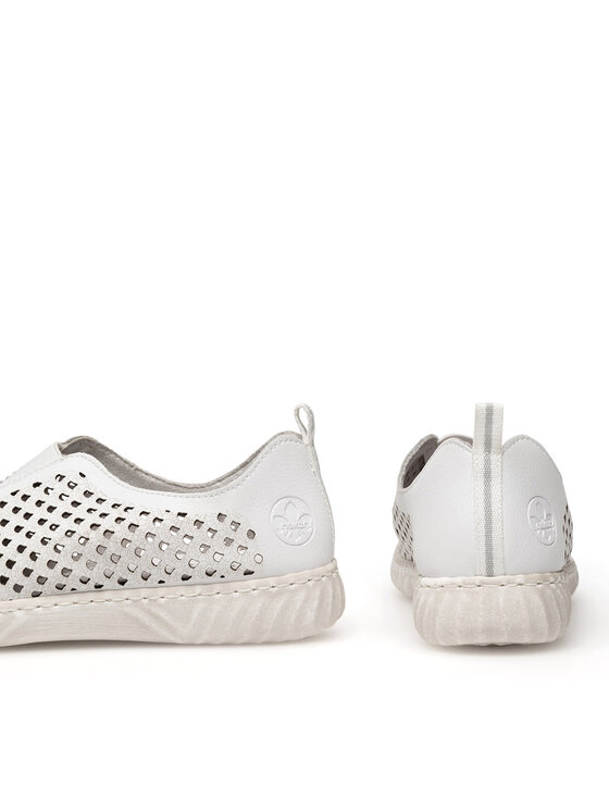 Rieker Pantofi Rieker N0965-80 Alb