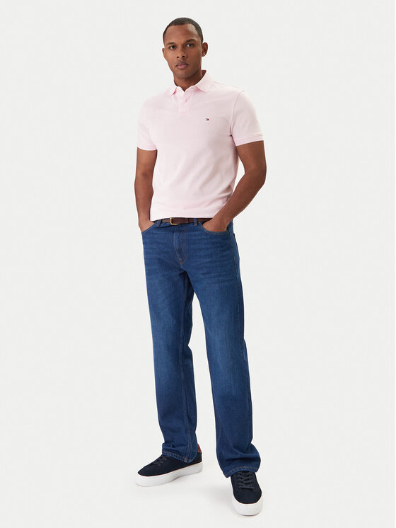 Tommy Hilfiger Tommy Hilfiger Polo marškinėliai 1985 MW0MW17770 Rožinė Regular Fit