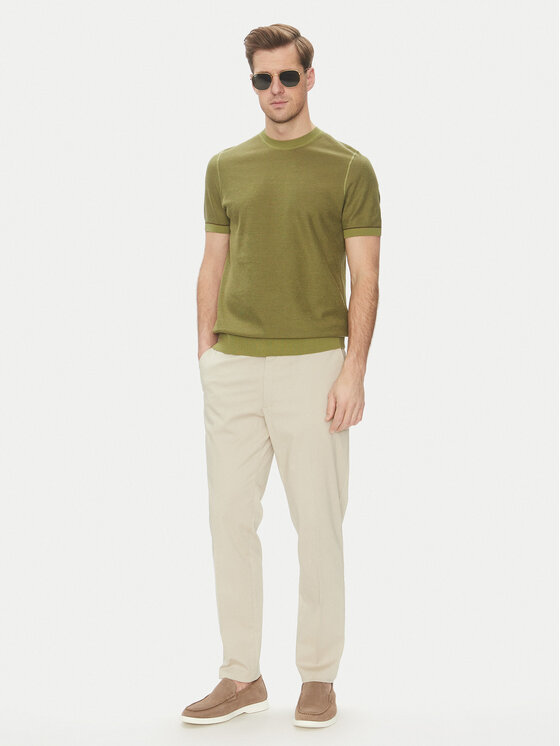 BOSS BOSS Футболка Jianfranco 50537642 Зелений Regular Fit