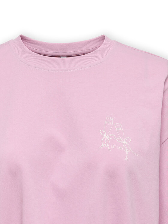 ONLY ONLY Camiseta Vivvi 15346761 Rosa Regular Fit