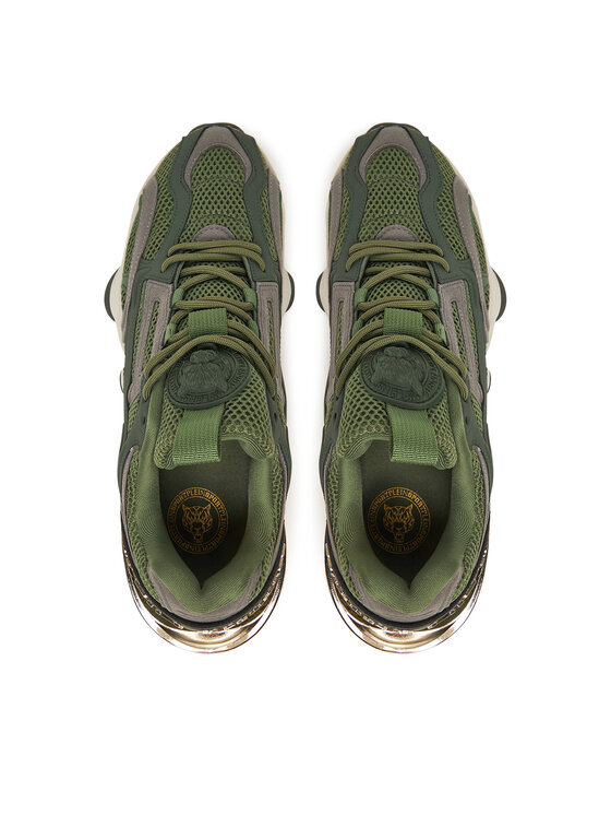 Plein Sport Sneakersy Plein Sport Thunderbeast // GEN.X.05 SAES USC0750 STE003N Zelená