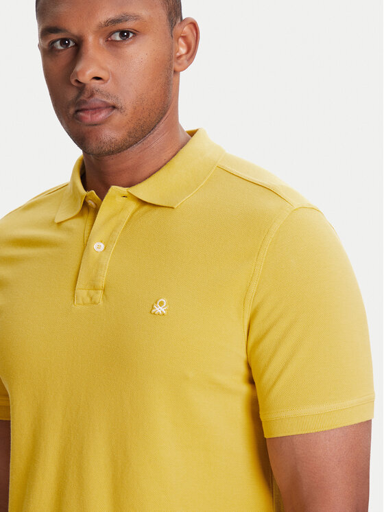 United Colors Of Benetton United Colors Of Benetton Поло 3089J3179 Жовтий Regular Fit
