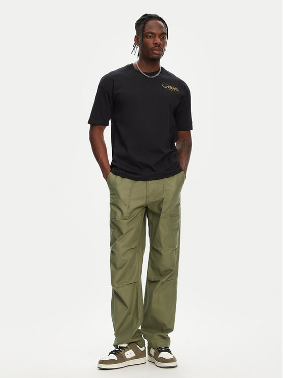 Kappa Kappa Футболка Norda 361Q6XW Чорний Regular Fit