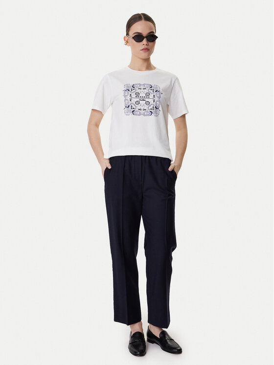 Weekend Max Mara Weekend Max Mara Camiseta West 2615971041 Blanco Regular Fit