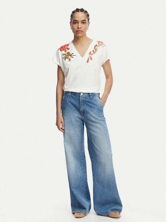 LOLA CASADEMUNT LOLA CASADEMUNT Camiseta MS2615002 Blanco Regular Fit