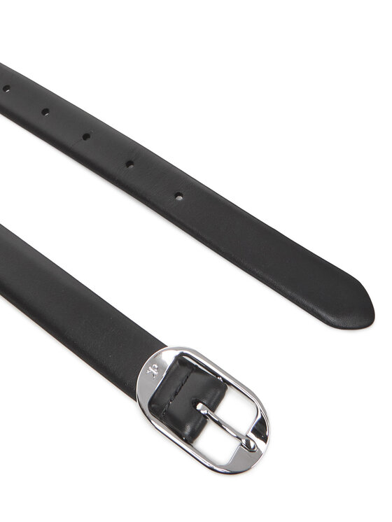 Calvin Klein Sieviešu josta Calvin Klein Forged Pin Belt 25Mm LV04K7014G Melns