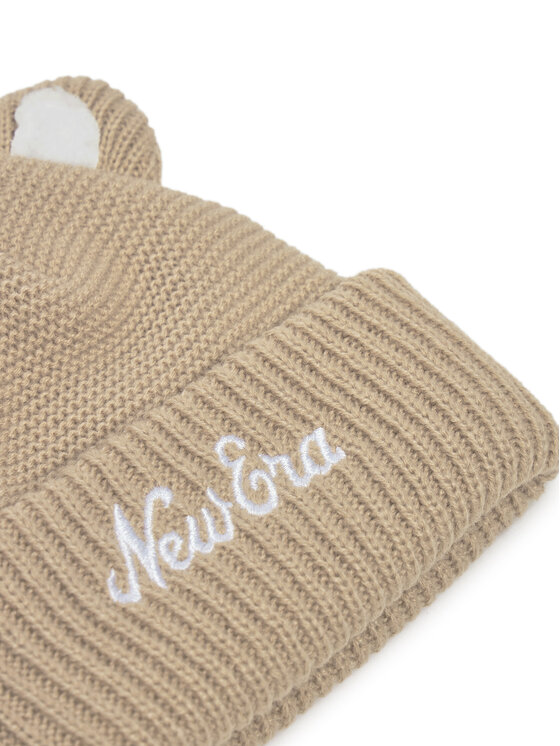 New Era Cepure New Era Teddy Bear Ears Cuff Knit Beanie 60580793 Bēšs