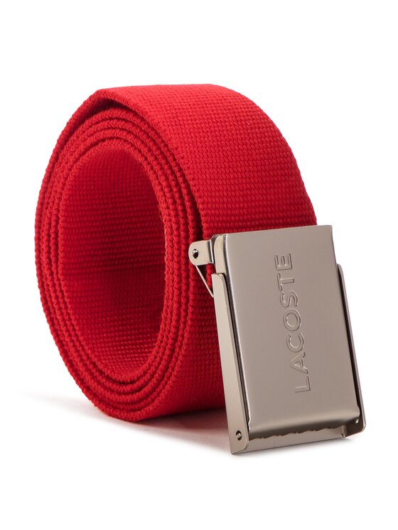 Lacoste Cinturón para hombre Lacoste RC2012 Rojo