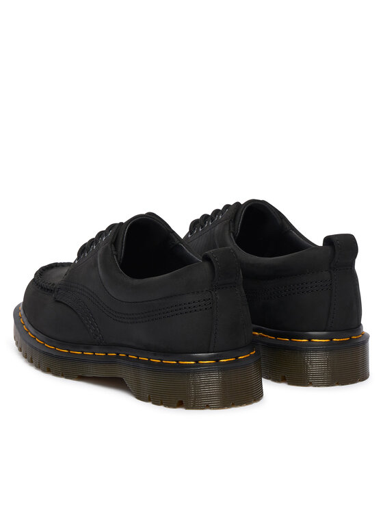 Dr. Martens Туфлі Dr. Martens Lowell 4 Eye Crazy Horse Leather Moc DM43679001 Чорний