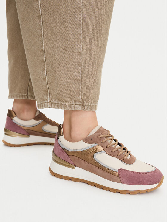 Geox Laisvalaikio batai Geox D Desya B Abx D563LB 8522 C1SD6 Kreminė