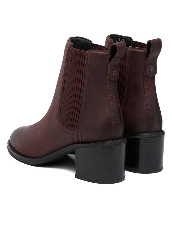 Clarks Botines Clarks Chamberly Top 26182864 Guinda/burdeos