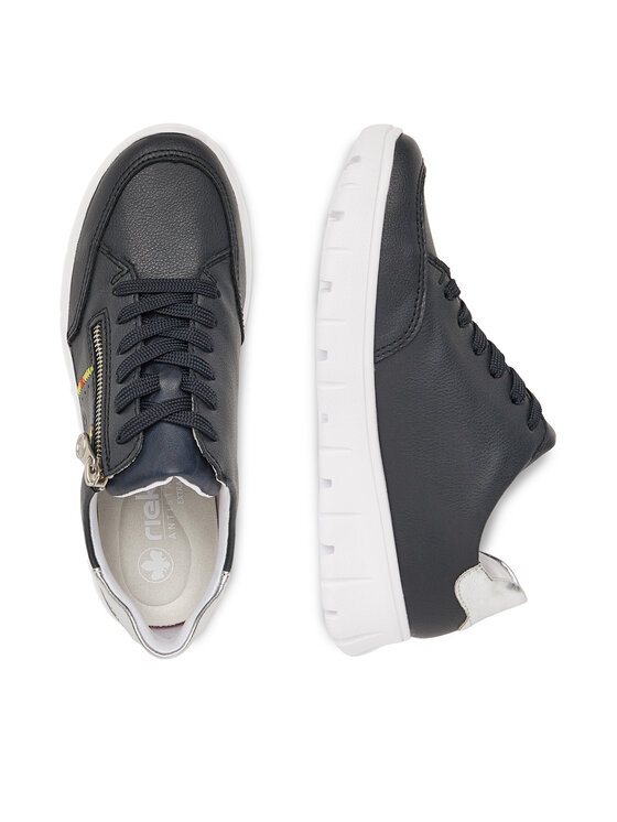 Rieker Sneakersy Rieker N1313-14 Tmavomodrá