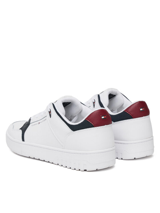 Tommy Hilfiger Sneakers Tommy Hilfiger Th Basket Core Lite Lth Mix FM0FM05518 Bianco