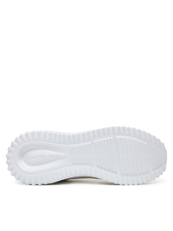Calvin Klein Jeans Sneakersy Calvin Klein Jeans Eva Runner Low Lace Mix In YW0YW01759 Écru