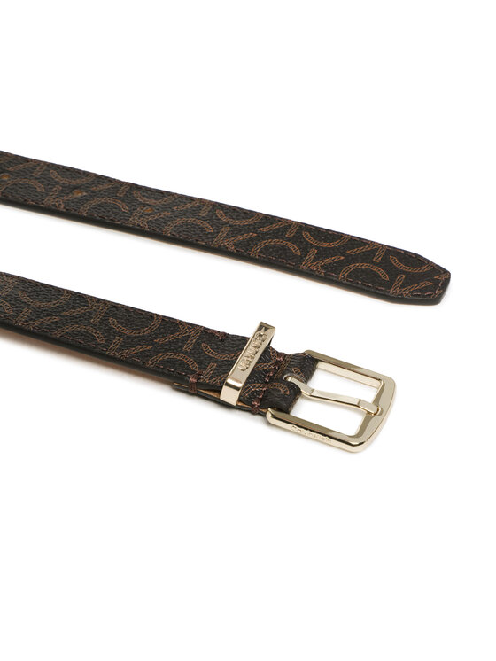 Calvin Klein Pasek Damski Calvin Klein Ck Must Sqr Belt 25Mm Mono K60K610384 Brązowy