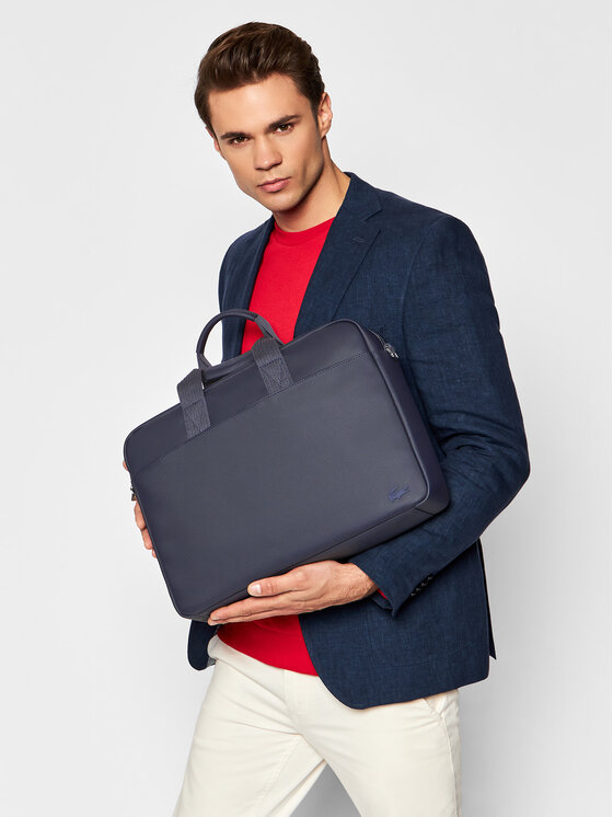 Lacoste Чанта за лаптоп Lacoste Computer Bag NH2451HC Тъмносин